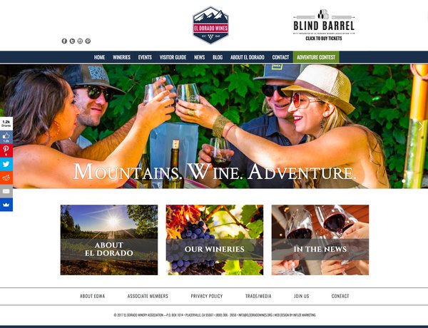 El Dorado Winery Association website