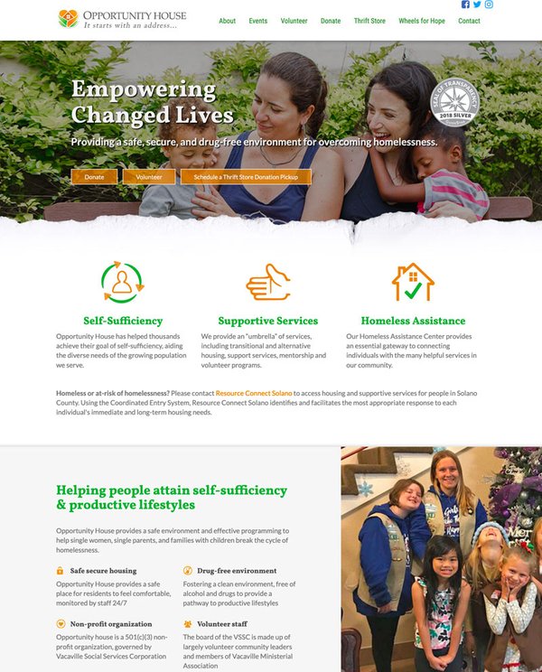 Opportunity House website