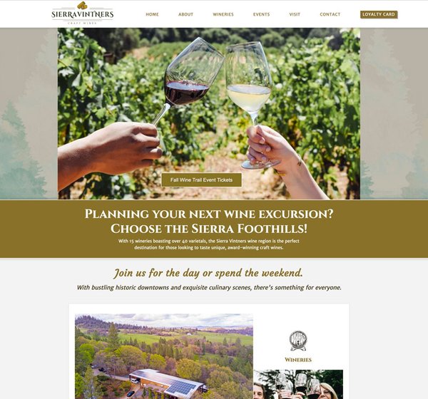 Sierra Vintners website