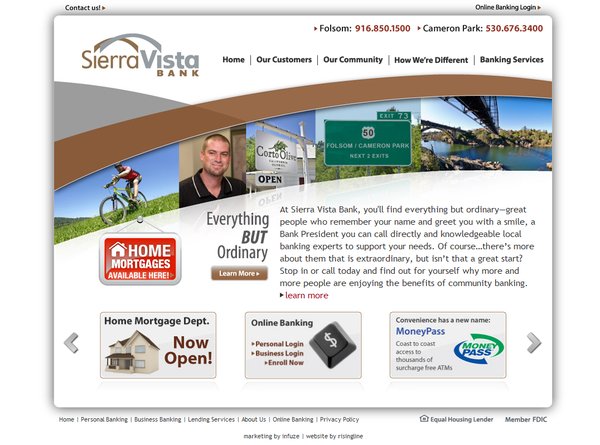 Sierra Vista Bank website