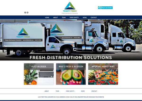 Trinity Fresh website